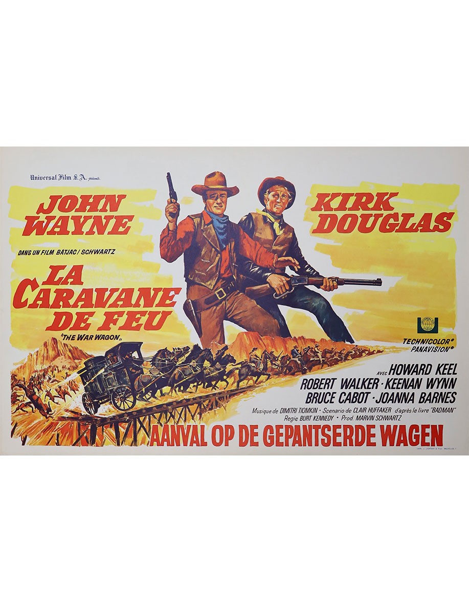 La Caravane de feu — affiche originale belge...