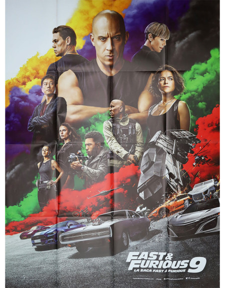 Fast and Furious 9 - 120x160 cm - pliée