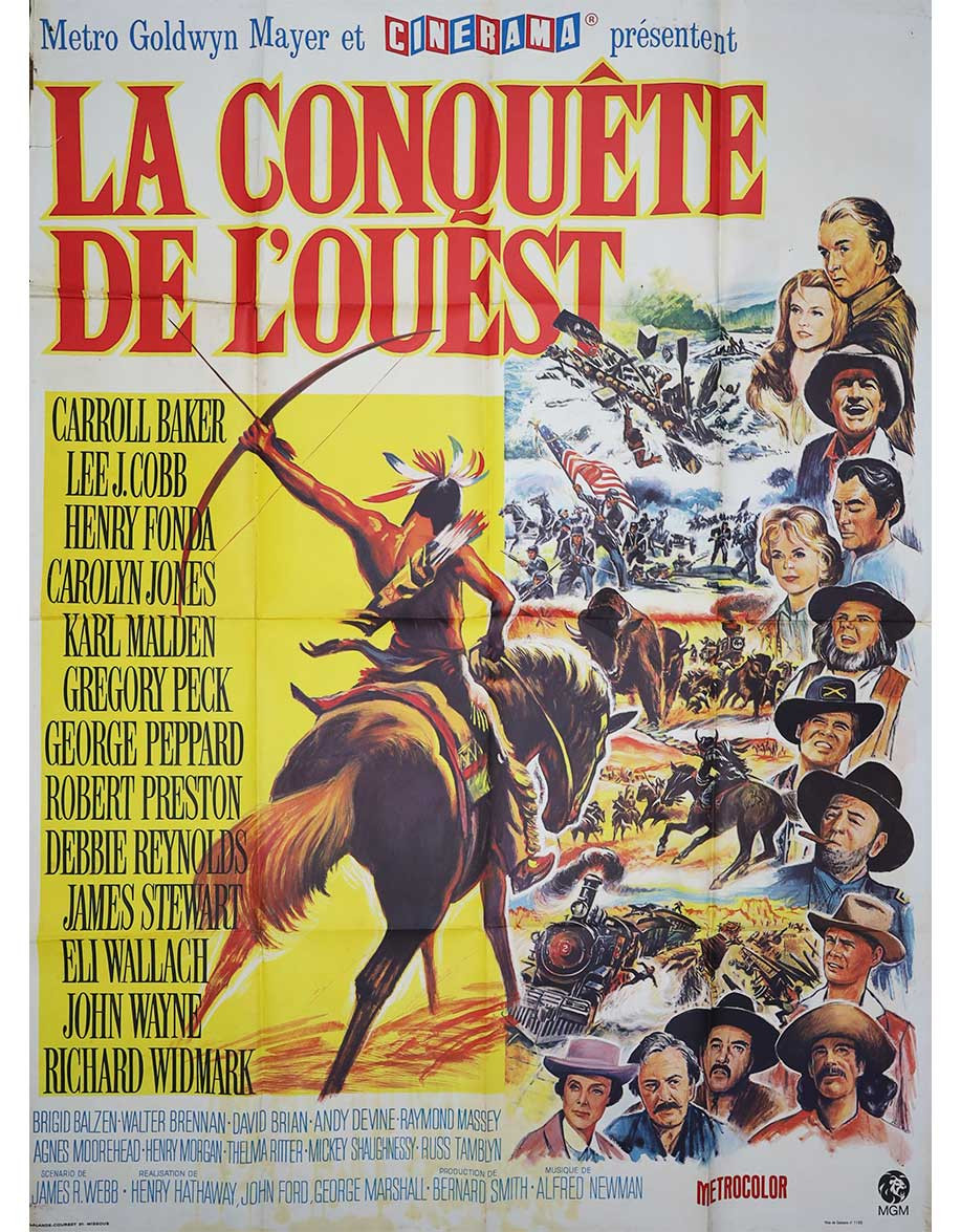 La conquête de l'ouest - 120x160 cm - pliée