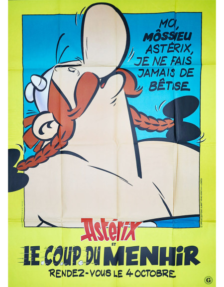 Astérix et le coup du menhir - 120x160 cm - pliée