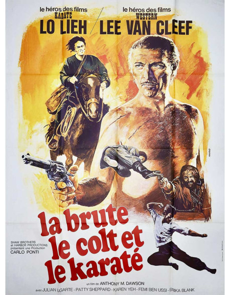 La brute, le colt et le karaté - 120x160 cm - pliée