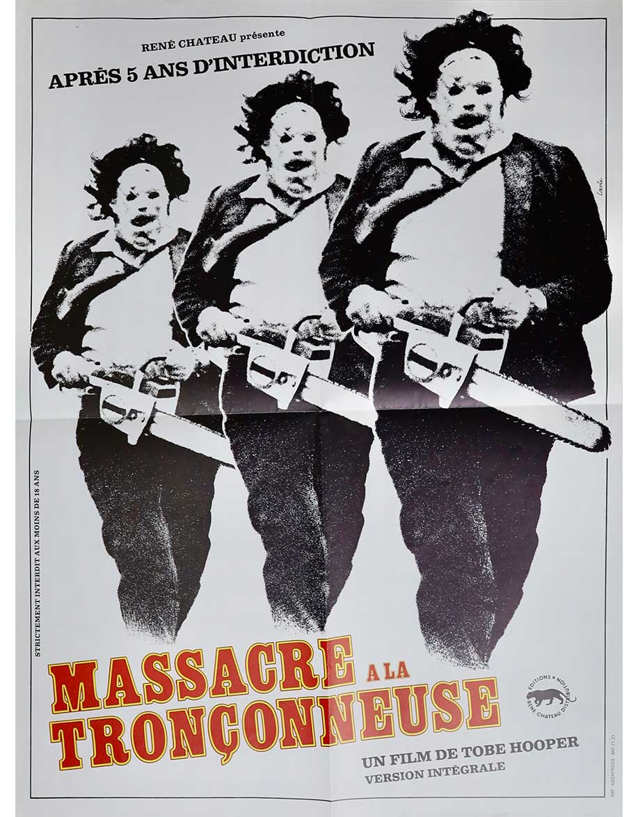 Massacre à la tronçonneuse - 40x53 cm - pliée