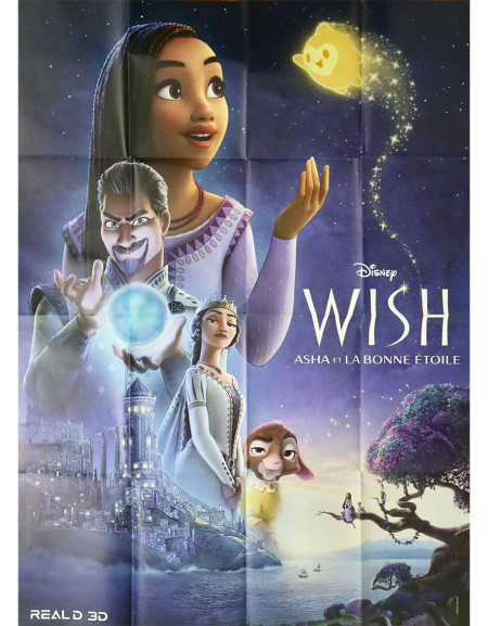 Wish : Asha et la Bonne Étoile - 120x160 cm - pliée