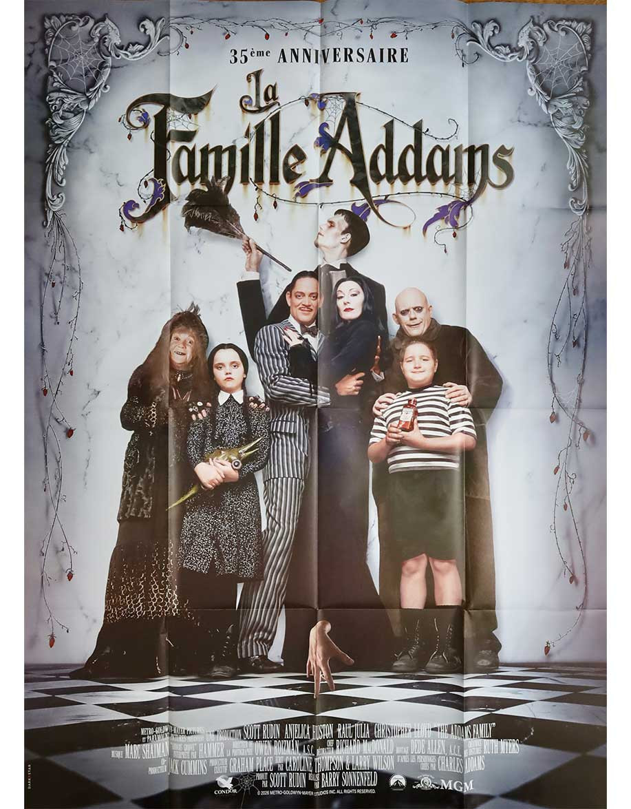 La famille Addams - 120x160 cm - pliée