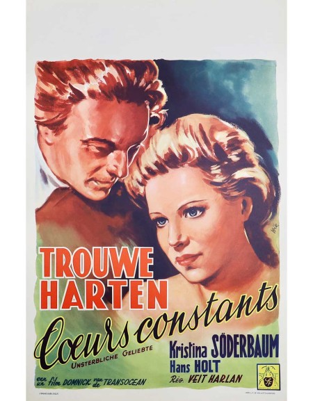 Coeurs constants - 35x55 cm - roulée