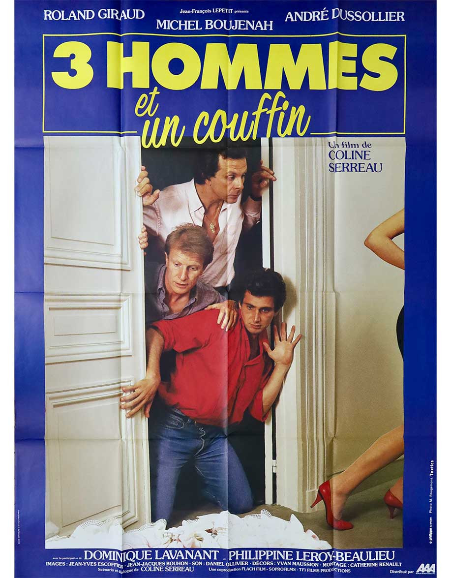 3 hommes et un couffin - 120x160 cm - pliée