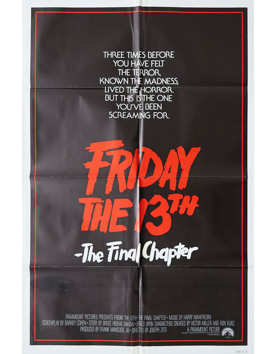 Vendredi 13 : Chapitre final - 69x104 cm - pliée