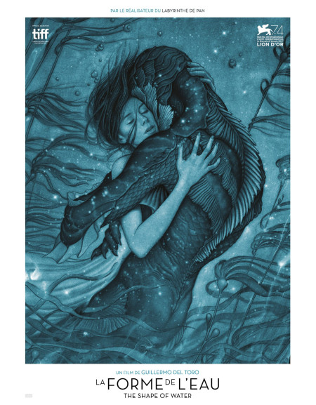 La Forme de l'eau — affiche originale française 40×53 cm...