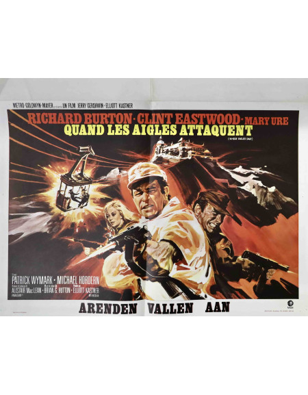 Quand les Aigles Attaquent — Affiche originale belge...