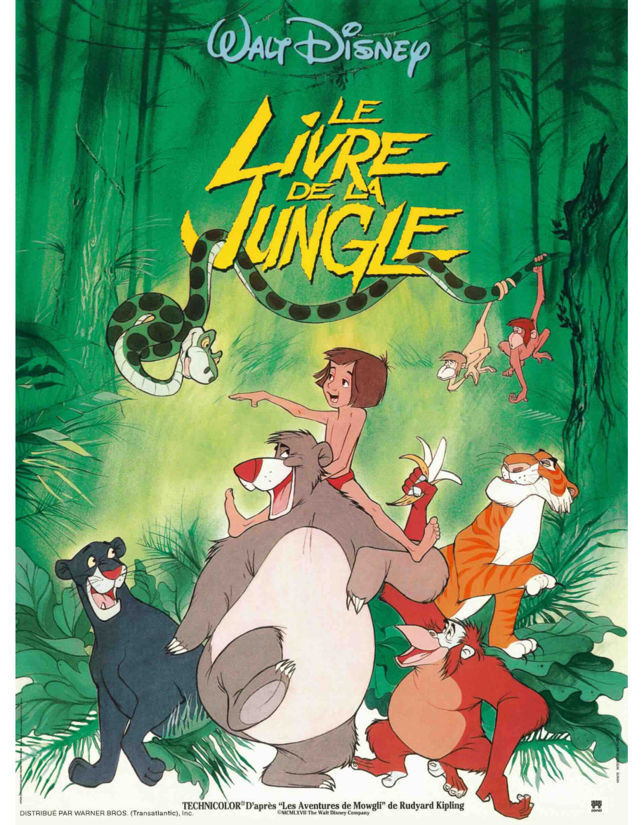 Le livre de la jungle - 40x53 cm - roulée