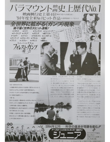 Forrest Gump — chirashi original japonais 18×26 cm (1994) | L'Affiche de Film