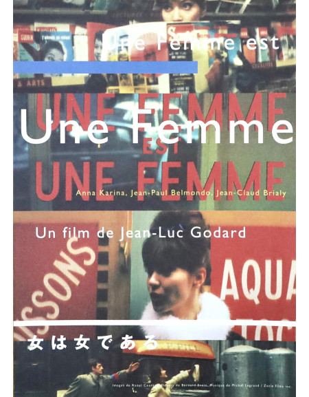 Une Femme est une Femme — chirashi original japonais...