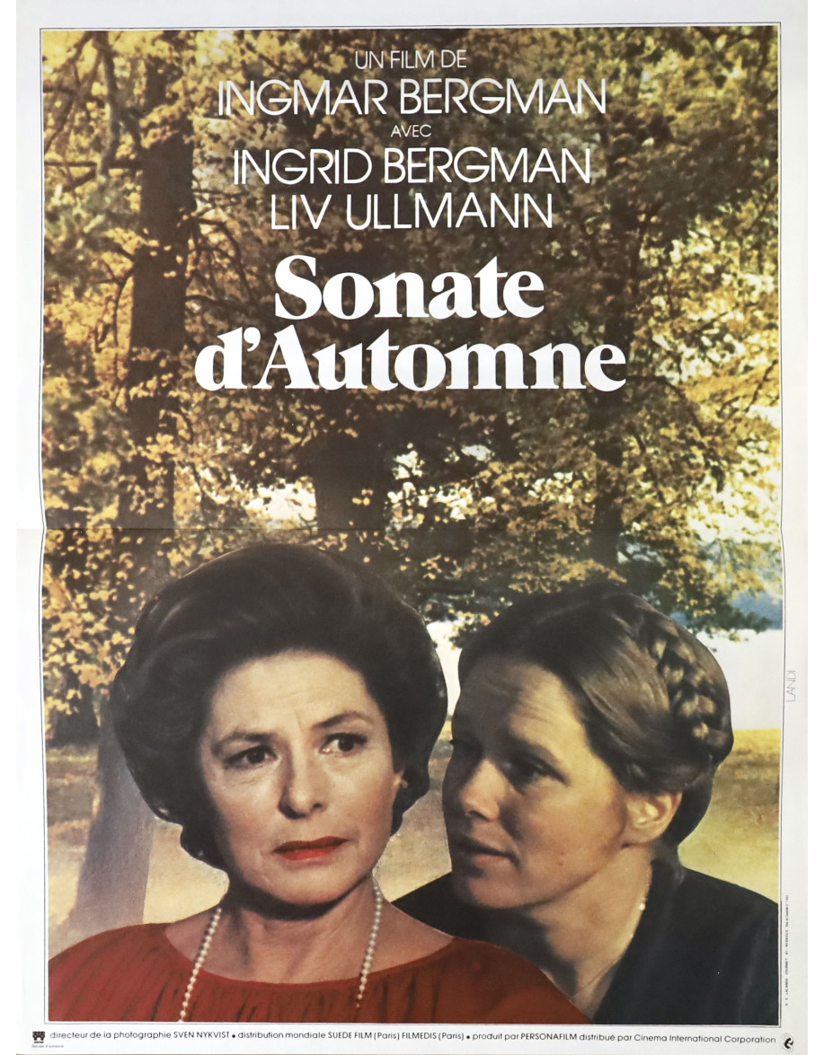 Sonate d'automne — affiche originale française...