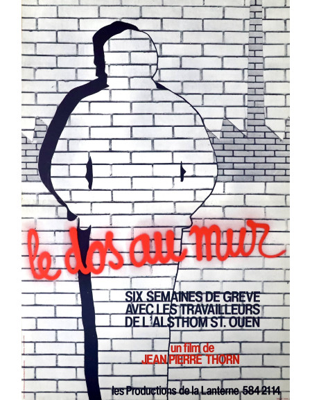 Le Dos au mur — affiche originale française 40x60 cm...