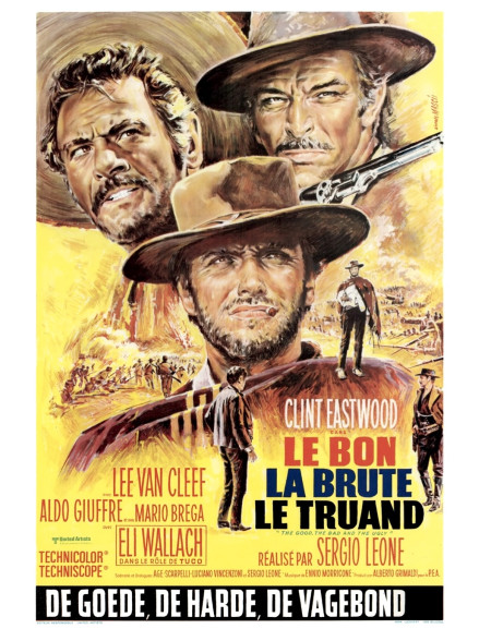 Le Bon, la Brute et le Truand — affiche originale belge...