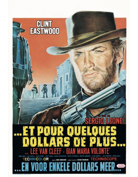 Et pour quelques dollars de plus — affiche belge 33x48 cm...