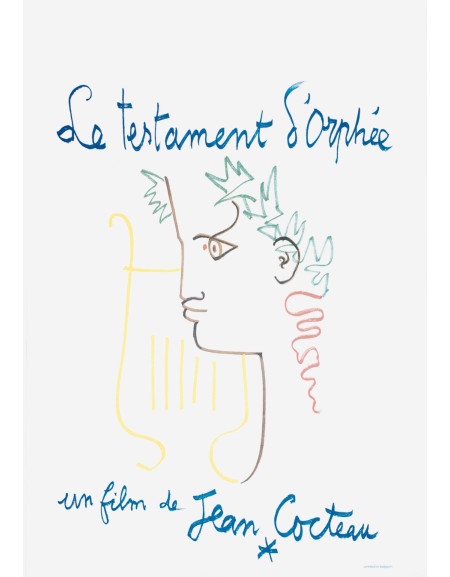 Le Testament d'Orphée — affiche belge 33x48 cm (retirage...