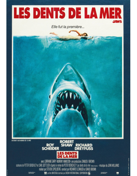 Les Dents de la mer — affiche française 40x53 cm (1975) |...