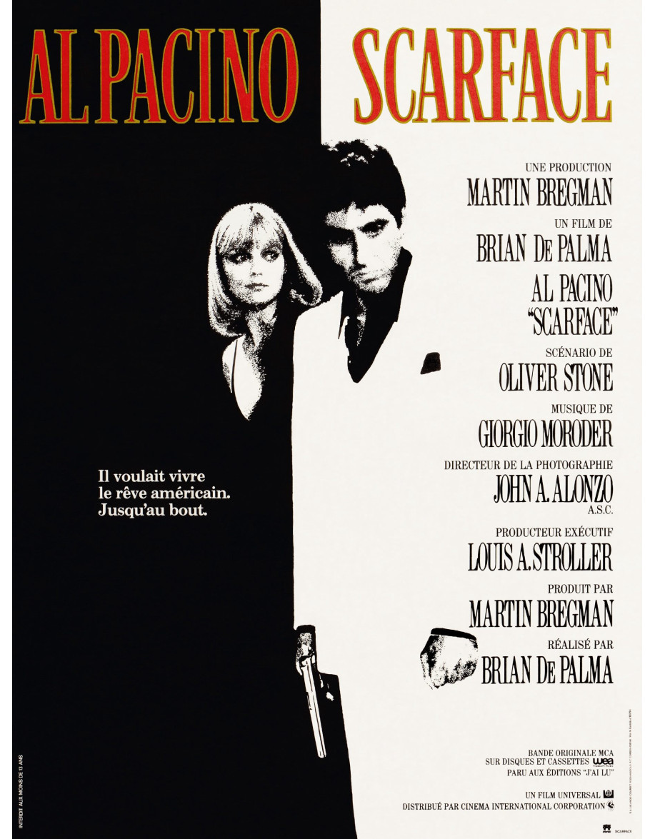 Scarface — affiche française 40x53cm (1983) |...
