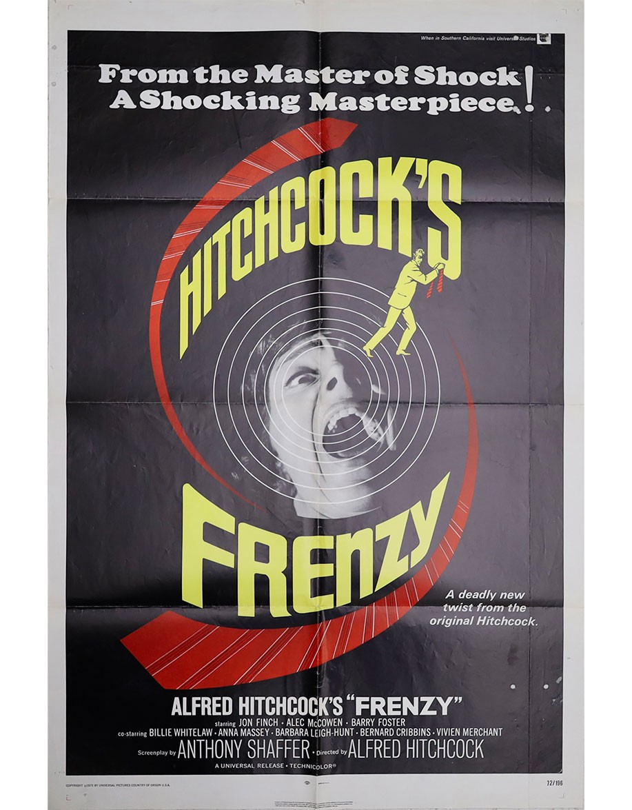 Frenzy — affiche originale américaine one sheet...