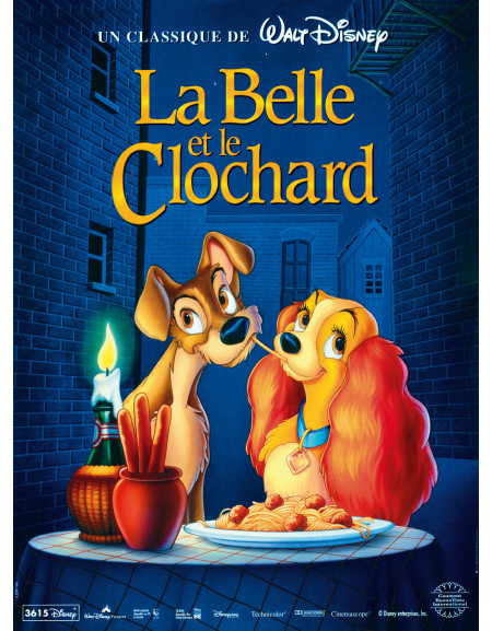 La Belle et le Clochard — affiche originale française...