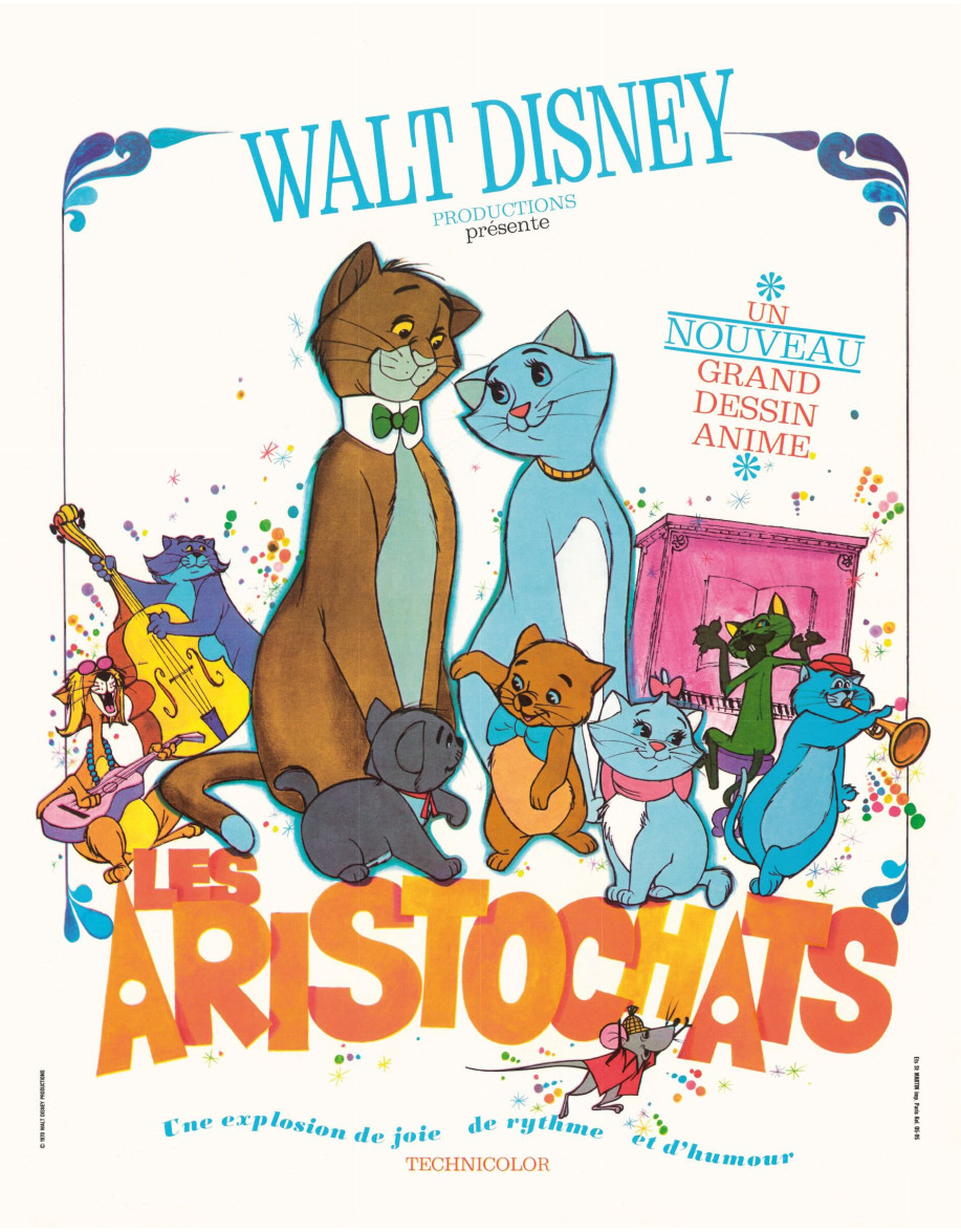 Les Aristochats — affiche française 40x51 cm...