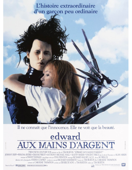 Edward aux mains d'argent — affiche française 40x53 cm...