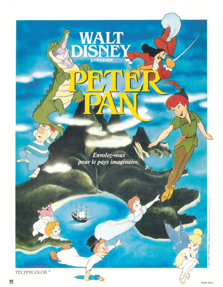 Peter Pan — affiche originale française 40x53 cm...