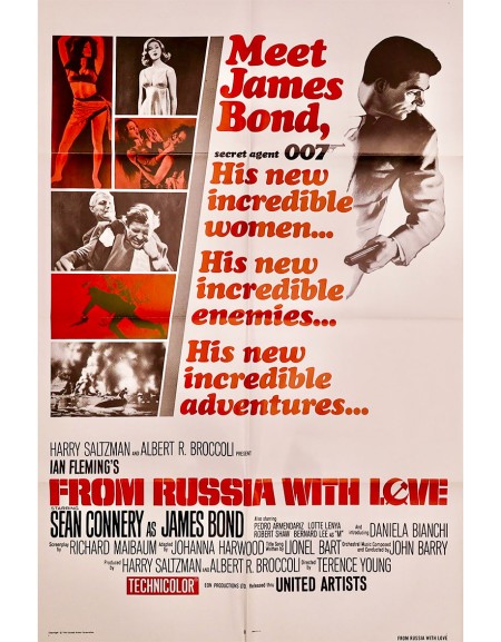 Bons Baisers de Russie — affiche originale américaine...