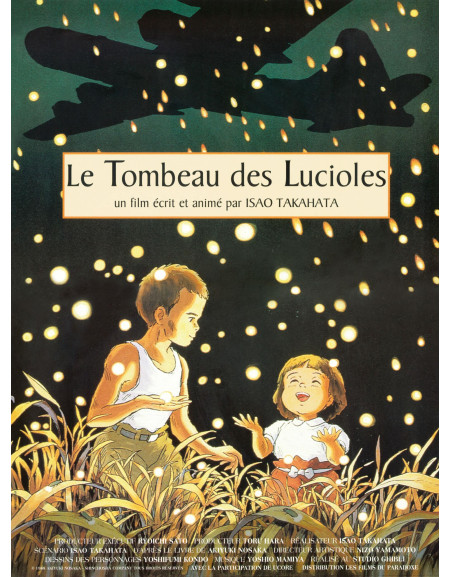 Le Tombeau des lucioles — affiche française 40x53 cm...