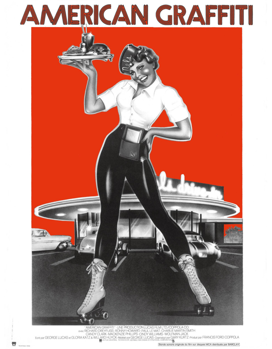 American Graffiti — affiche française 40x53 cm...