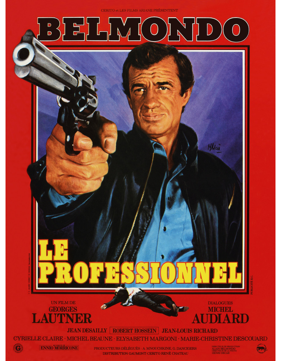Le Professionnel — affiche française 40x53 cm,...