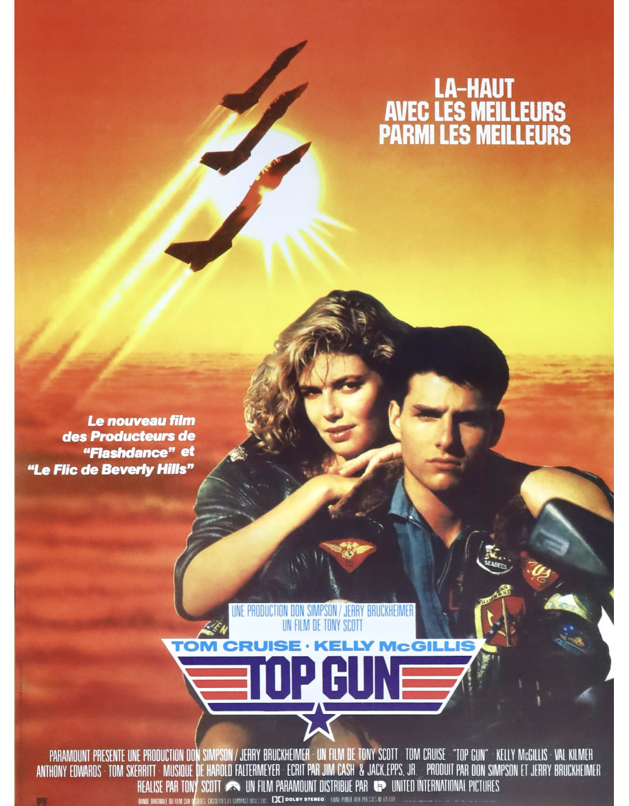 Top Gun — affiche française (retirage) 40x53 cm...