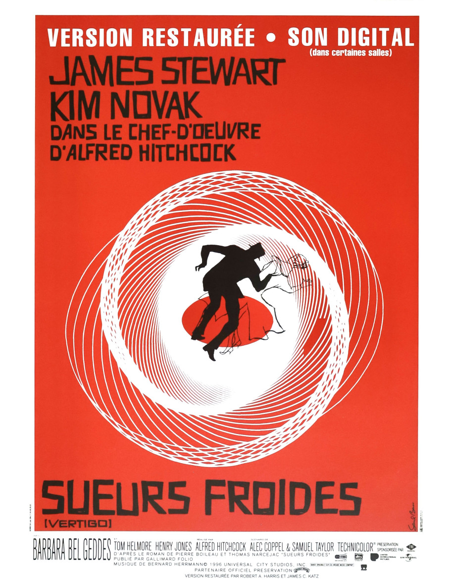 Sueurs froides — affiche originale française...
