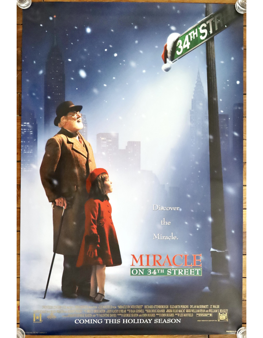 Miracle sur la 34e rue — affiche originale...