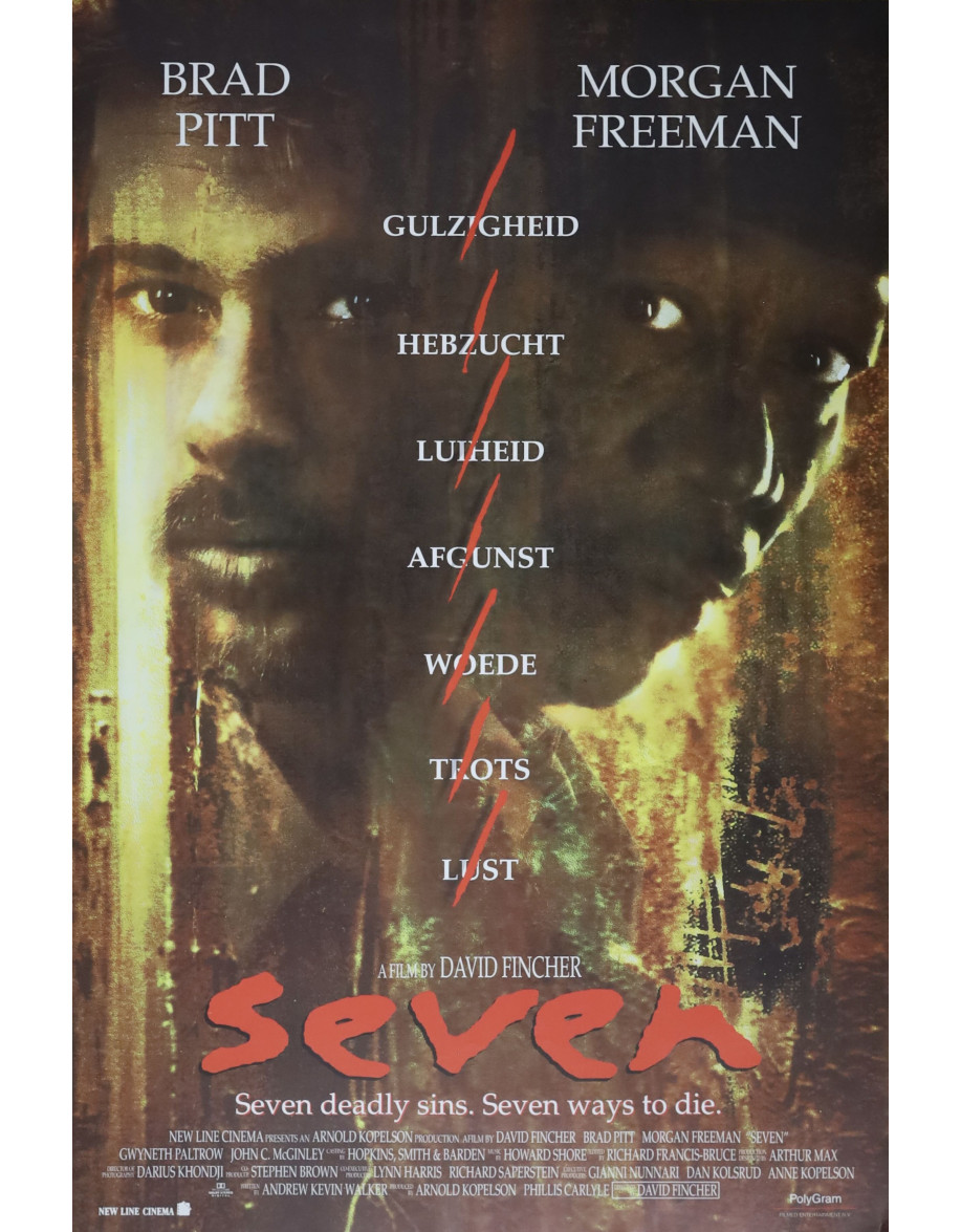 Seven — affiche originale belge 40x60 cm (1995)...