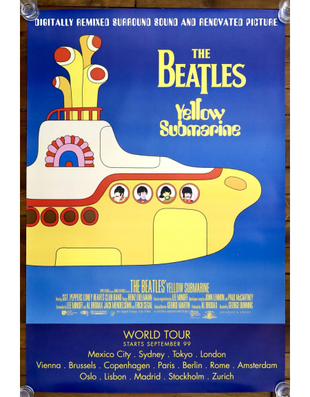 Yellow Submarine — affiche originale américaine one...