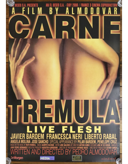 En chair et en os — affiche originale belge 70x100 cm...