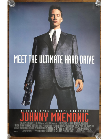 Johnny Mnemonic — affiche originale américaine 69x104 cm,...