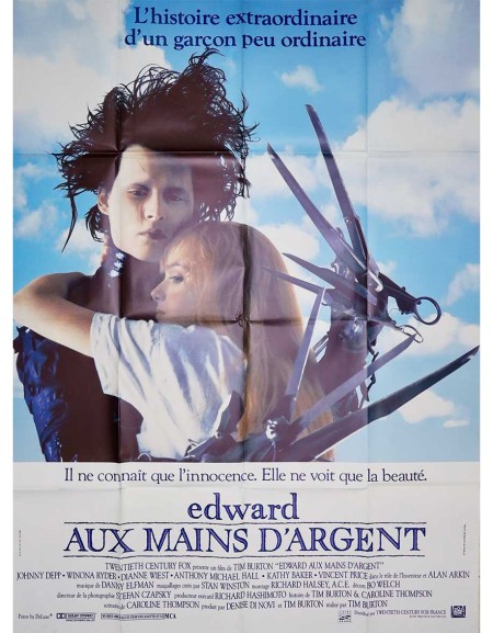 Edward aux mains d'argent — affiche originale française...