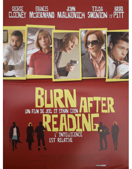 Burn After Reading — affiche originale française 40x53 cm...