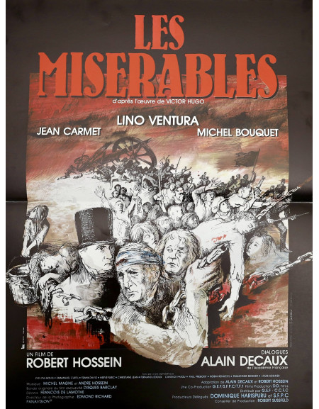 Les Misérables — affiche originale française 40x53 cm...