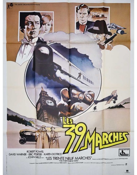 les 39 marches - 120x160 cm - pliée