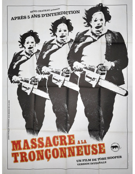 Massacre à la tronçonneuse — affiche originale française 120x160 cm (1974) | L'Affiche de Film