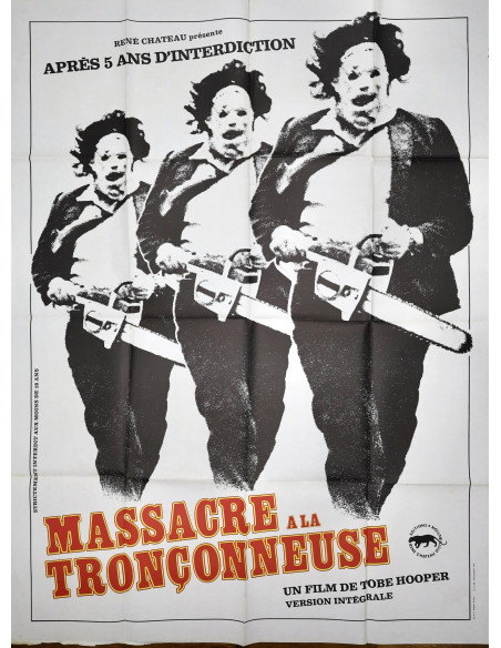 Massacre à la tronçonneuse — affiche originale française 120x160 cm (1974) | L'Affiche de Film