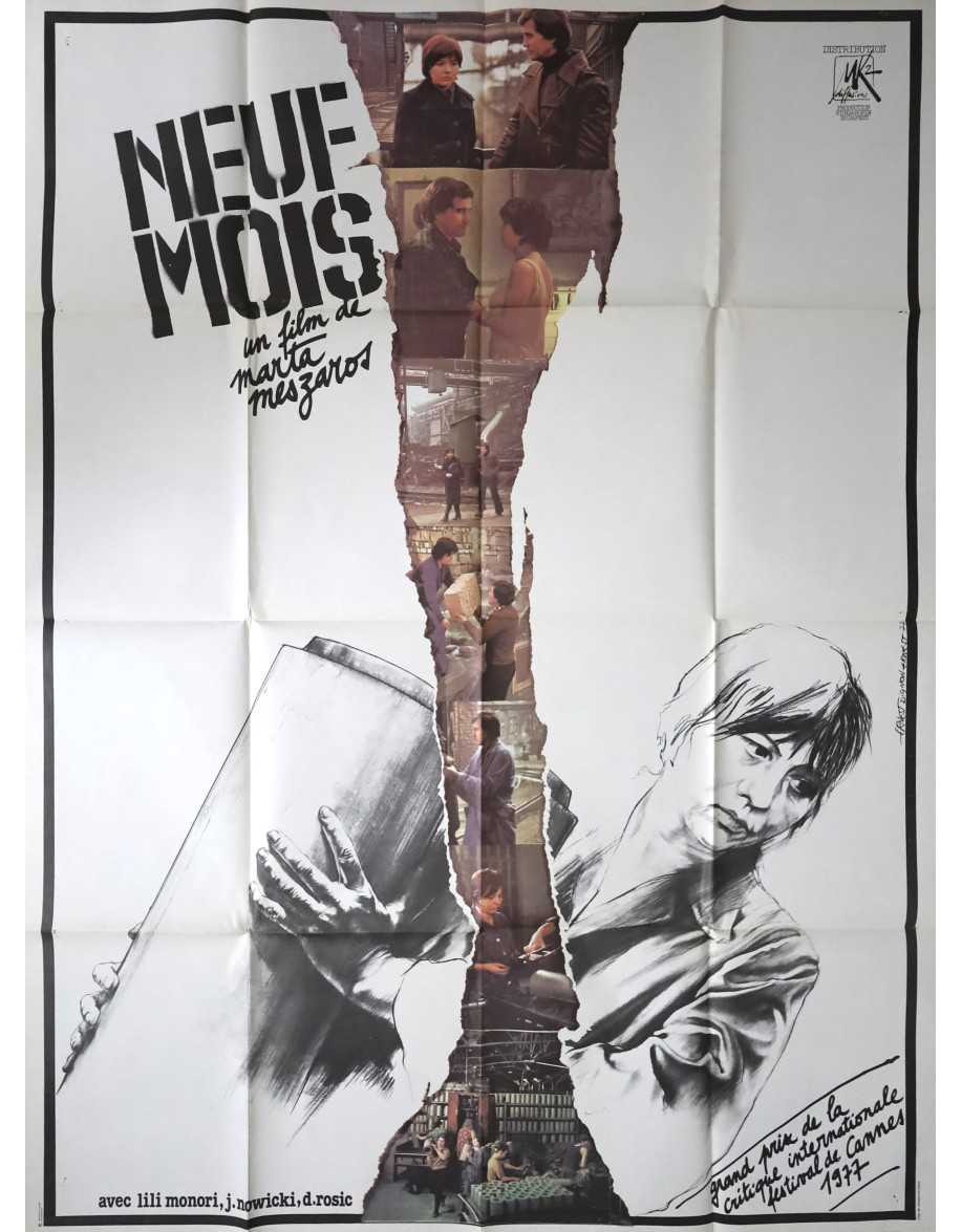Neuf mois — affiche originale française 120x160...
