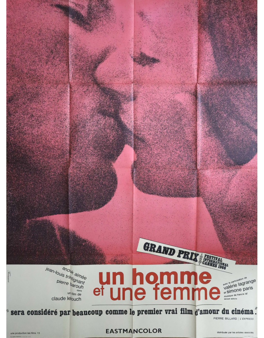 Un homme et une femme — affiche originale...