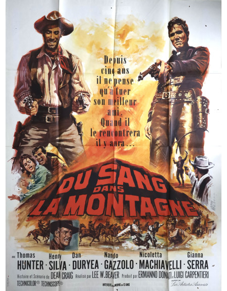Du sang dans la montagne — affiche originale française...