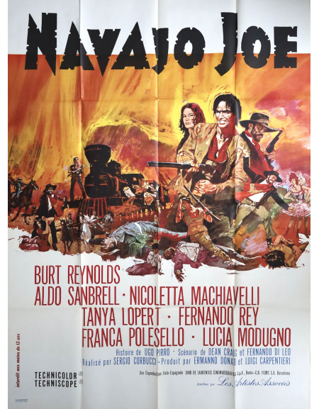 Navajo Joe — affiche originale française 120x160 cm...