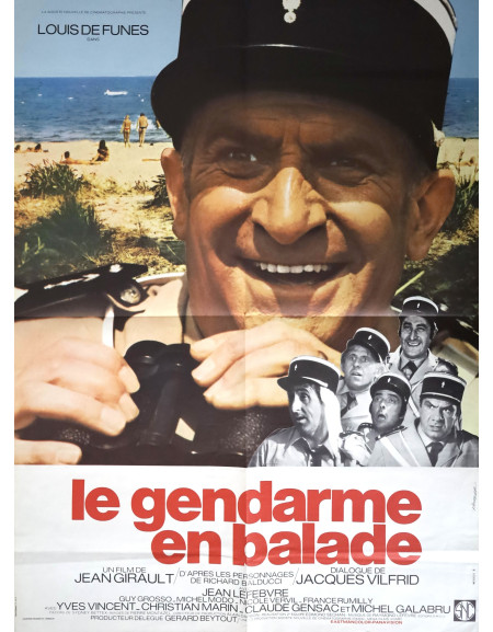 Le Gendarme en balade — affiche originale française 60x80...